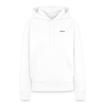 #coding Life Black - Frauen Premium Bio Hoodie - Weiß - Vorne - Julia (174cm)