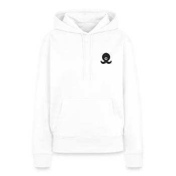 Void Creature - Sweat à capuche Premium bio Femme - blanc - Devant - Julia (174cm)