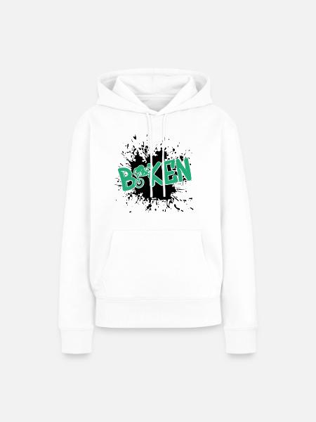 biken - Frauen Premium Bio Hoodie - Weiß