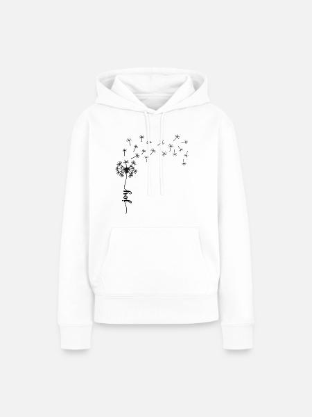Joy Löwenzahn Design - Frauen Premium Bio Hoodie - Weiß