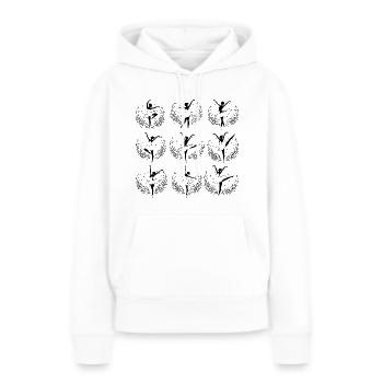 Flowers Ballet Dancer - Women’s Premium Organic Hoodie - white - Front - Julia (174cm)