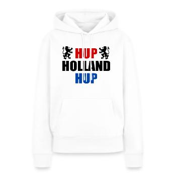 Hup holland hup - Frauen Premium Bio Hoodie - Weiß - Vorne - Julia (174cm)