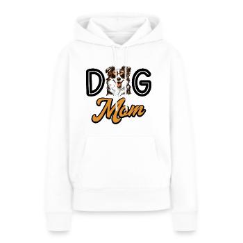Amoureuse Chiens Maman Chien Berger Australien - Sweat à capuche Premium bio Femme - blanc - Devant - Julia (174cm)