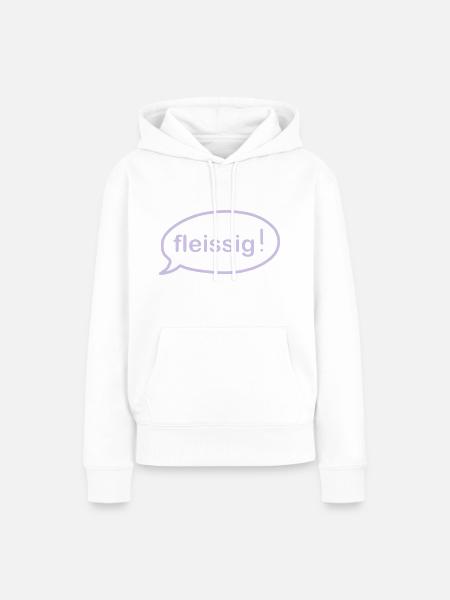 iYpsilon fleißig - Frauen Premium Bio Hoodie - Weiß