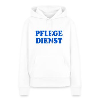Allaitement - Sweat à capuche Premium bio Femme - blanc - Devant - Julia (174cm)