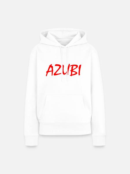 Azubi - Frauen Premium Bio Hoodie - Weiß