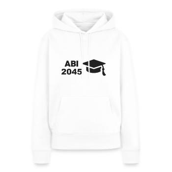Abitur - Frauen Premium Bio Hoodie - Weiß - Vorne - Julia (174cm)