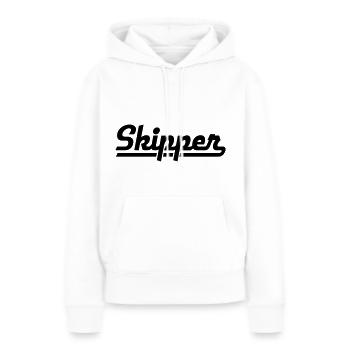 Skipper - Sweat à capuche Premium bio Femme - blanc - Devant - Julia (174cm)