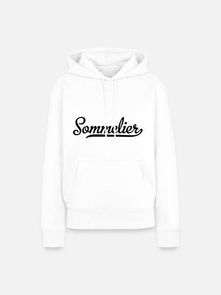 Sommelier - Frauen Premium Bio Hoodie - Weiß