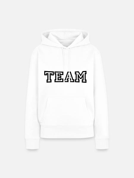 Team - Frauen Premium Bio Hoodie - Weiß