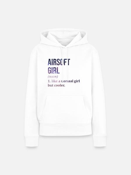 Airsoft Airsoft Airsoft - Frauen Premium Bio Hoodie - Weiß