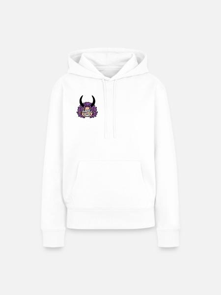 Verfluchter Loki-Prinz, lilahaariger Riese - Frauen Premium Bio Hoodie - Weiß
