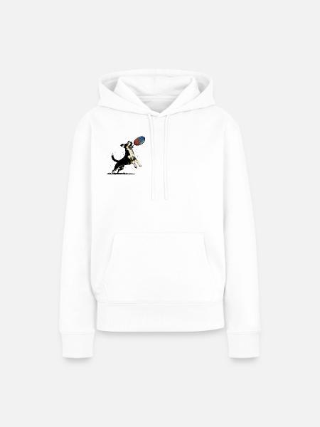 Frisbee Fun - Frauen Premium Bio Hoodie - Weiß