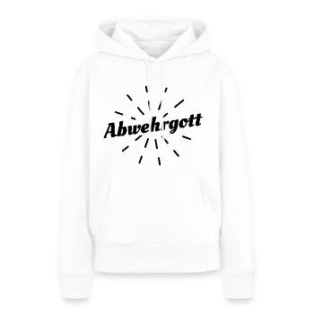 Abwehrgott Verteidiger Abwehr Fußball - Frauen Premium Bio Hoodie - Weiß - Vorne - Julia (174cm)