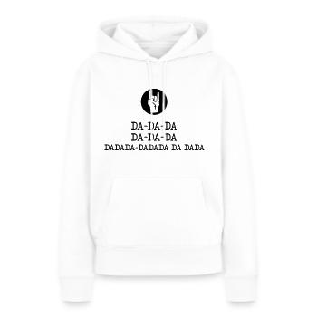 Highway to hell - Guitar Riff - Frauen Premium Bio Hoodie - Weiß - Vorne - Julia (174cm)