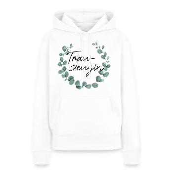 Trauzeugin - Junggesellinnenabschied - Frauen Premium Bio Hoodie - Weiß - Vorne - Julia (174cm)