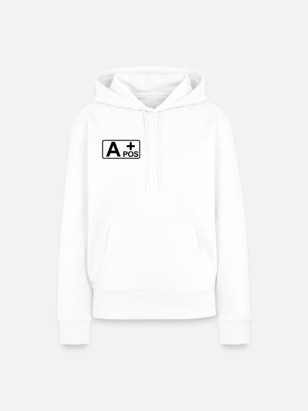 #304 Blutgruppe A pos - Frauen Premium Bio Hoodie - Weiß