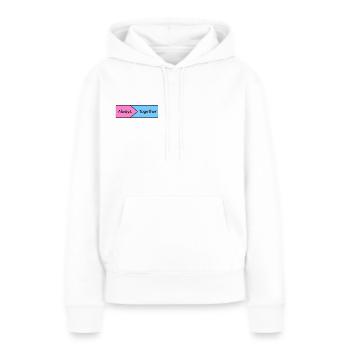 Immer zusammen - Frauen Premium Bio Hoodie - Weiß - Vorne - Julia (174cm)