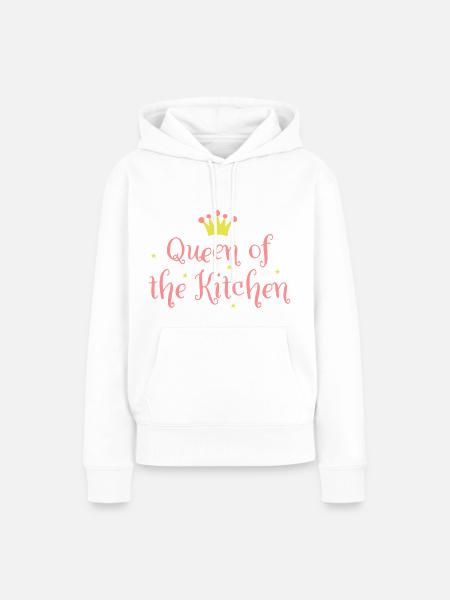Queen of the Kitchen - Frauen Premium Bio Hoodie - Weiß