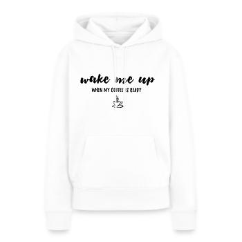 Coffee Time - Women’s Premium Organic Hoodie - white - Front - Julia (174cm)