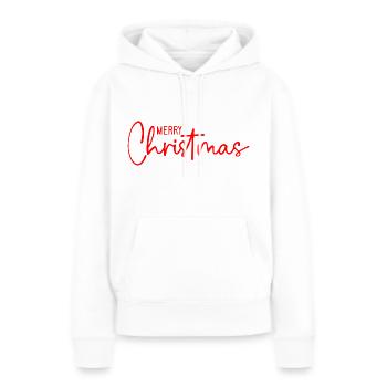 Merry Christmas - Frauen Premium Bio Hoodie - Weiß - Vorne - Julia (174cm)
