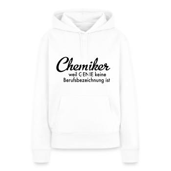 Chemiker - Frauen Premium Bio Hoodie - Weiß - Vorne - Julia (174cm)