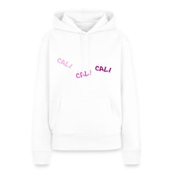 Gymnastique Calisthenics Fit - Sweat à capuche Premium bio Femme - blanc - Devant - Julia (174cm)