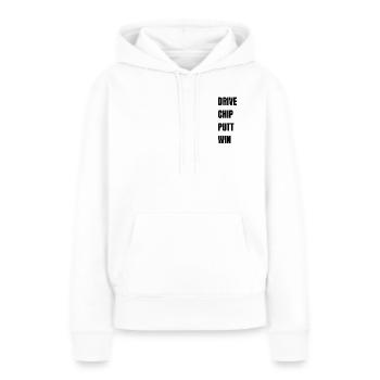 Golf Drive Chip Putt Win - Frauen Premium Bio Hoodie - Weiß - Vorne - Julia (174cm)