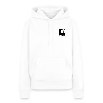 La Torche Vague Planche de surf - Sweat à capuche Premium bio Femme - blanc - Devant - Julia (174cm)
