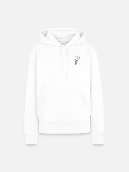 Waffeleis - Frauen Premium Bio Hoodie - Weiß