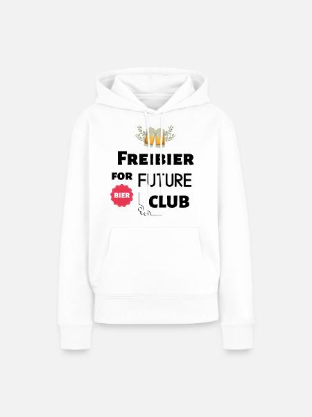 Freibier for Future Club - Frauen Premium Bio Hoodie - Weiß
