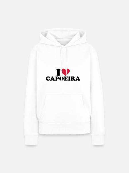 Capoeira - Frauen Premium Bio Hoodie - Weiß