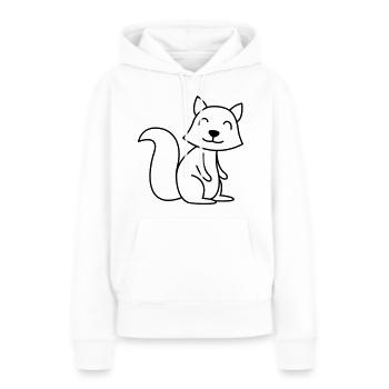 Stinker Comic Tier - Frauen Premium Bio Hoodie - Weiß - Vorne - Julia (174cm)