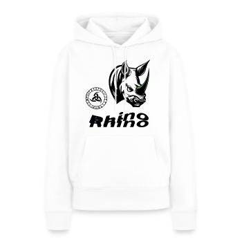 Rhino - Frauen Premium Bio Hoodie - Weiß - Vorne - Julia (174cm)