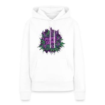Purple Skunk - Frauen Premium Bio Hoodie - Weiß - Vorne - Julia (174cm)