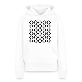 Uni Mode - Frauen Premium Bio Hoodie - Weiß - Vorne - Julia (174cm)
