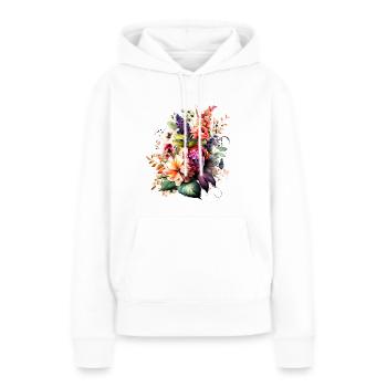 Beautiful multi-colored bouquet of flowers - Women’s Premium Organic Hoodie - white - Front - Julia (174cm)
