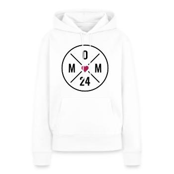 MOM 24 HEART BABY MOM LOVE MOTHER'S DAY MOM 2024 - Women’s Premium Organic Hoodie - white - Front - Julia (174cm)