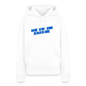 ich bin ein Krieger - Frauen Premium Bio Hoodie - Weiß - Vorne - Julia (174cm)