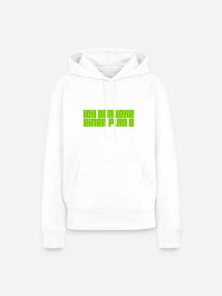 neuer Plan - Frauen Premium Bio Hoodie - Weiß