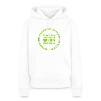 offenkundiger Fehler - Frauen Premium Bio Hoodie - Weiß - Vorne - Julia (174cm)