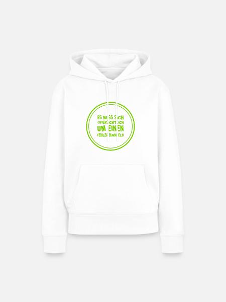 offenkundiger Fehler - Frauen Premium Bio Hoodie - Weiß