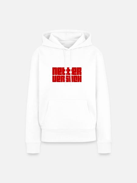 was für ein Versuch - Frauen Premium Bio Hoodie - Weiß
