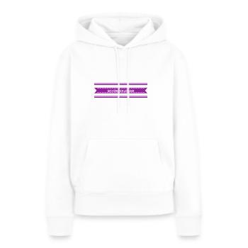 ich bin ein Verführer - Frauen Premium Bio Hoodie - Weiß - Vorne - Julia (174cm)