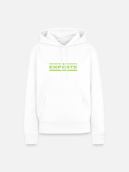 Koryphäe - Frauen Premium Bio Hoodie - Weiß