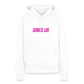 du kannst starten - Frauen Premium Bio Hoodie - Weiß - Vorne - Julia (174cm)