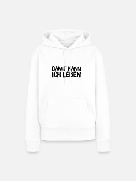 ist mir egal - Frauen Premium Bio Hoodie - Weiß