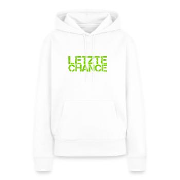 letzte Chance - Frauen Premium Bio Hoodie - Weiß - Vorne - Julia (174cm)