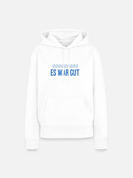 es war spitze - Frauen Premium Bio Hoodie - Weiß