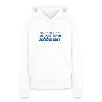 ich habe keinen Dunst - Frauen Premium Bio Hoodie - Weiß - Vorne - Julia (174cm)